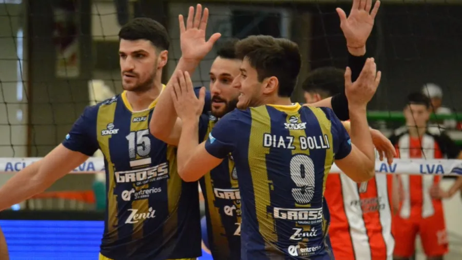 Vóley: Gross Paracao se impuso con autoridad para recuperarse en Mar del Plata