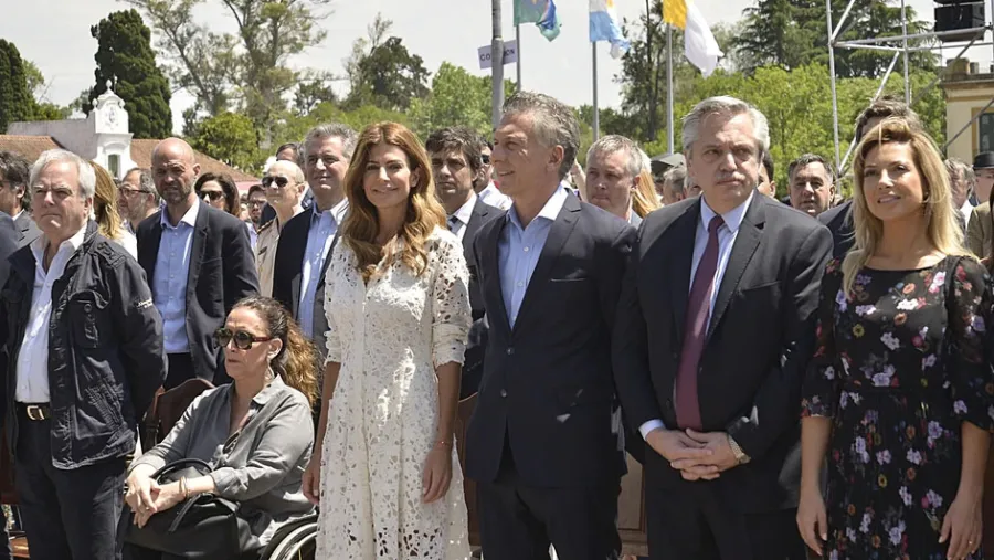 Alberto Fernández y Mauricio Macri en la misa de Luján Alberto Fernández y Mauricio Macri en la misa de Luján