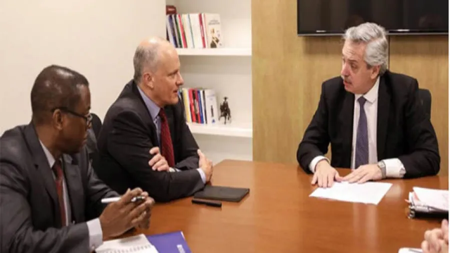 Alberto Fernández con FMI