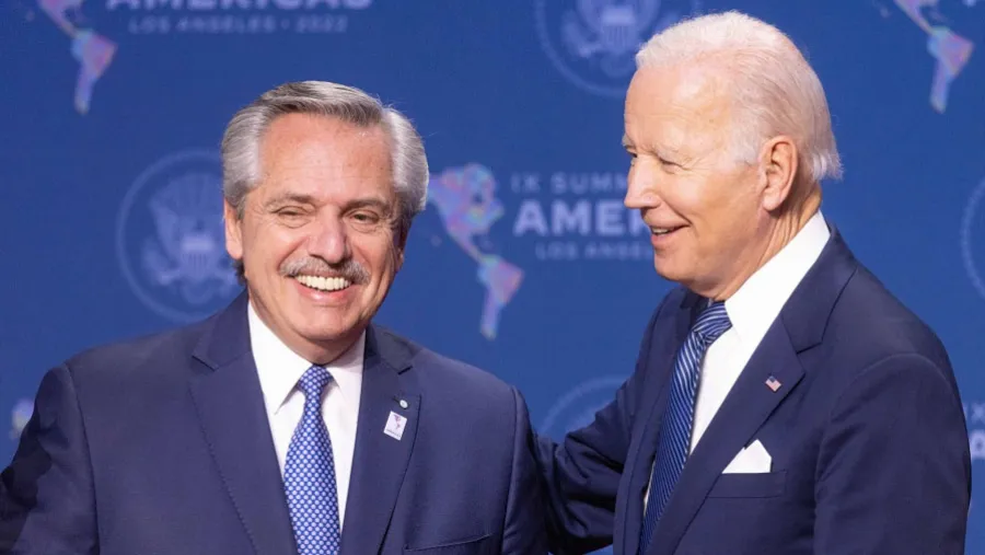 Alberto Fernández y Joe Biden. Alberto Fernández y Joe Biden.