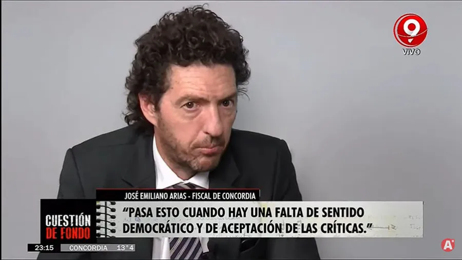 Arias: “Estoy comprometido a impulsar el juicio político para que el poder político de Entre Ríos nos diga si jueces (por Miguel Ángel Giorgio y Susana Medina) pueden seguir siéndolo o no”.