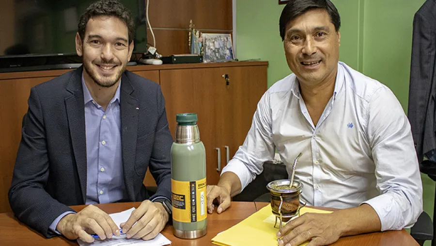 Emanuel Gainza con Pablo Ansanoli