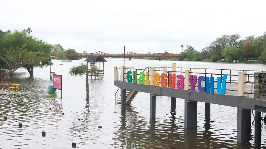 Por la crecida del río, en Gualeguaychú hay 9 personas evacuadas y un número no precisado de familias autoevacuadas.
