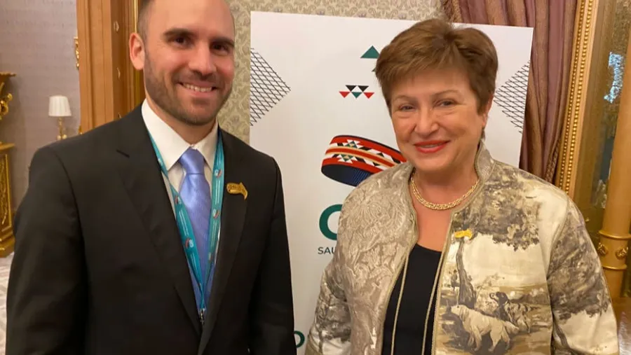 Guzmán con Georgieva Guzmán con Georgieva