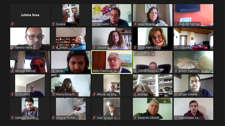 Dirigentes de todos los Departamentos de la provincia participaron hoy de una asamblea virtual convocada por la Corriente Arturo Illia de la Unión Cívica Radical.