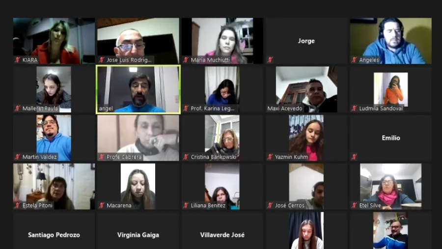 charla virtual Giano con estudiantes 