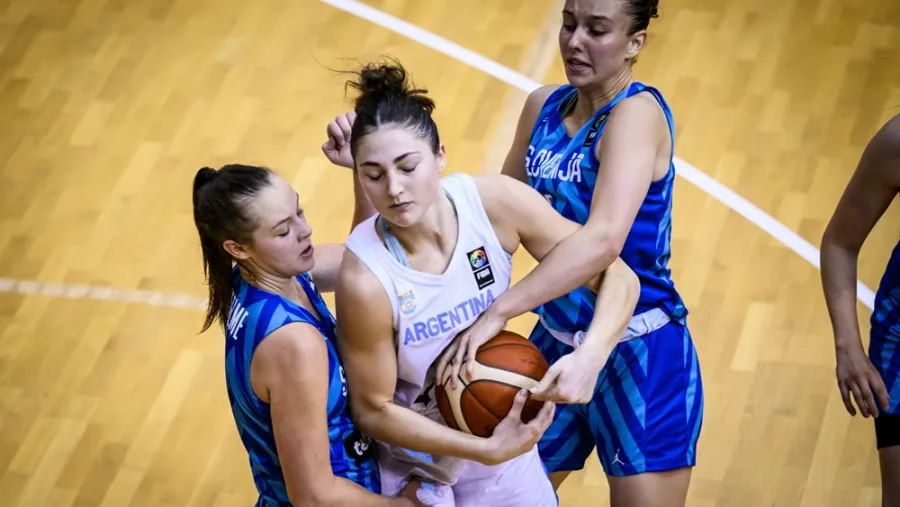 Básquet: con la entrerriana Cergneux, Argentina cayó con Eslovenia en el Mundial U17