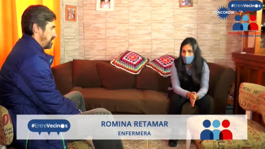 Ciclo “Entre Vecinxs”: Giano dialogó con una enfermera del área Covid del Masvernat