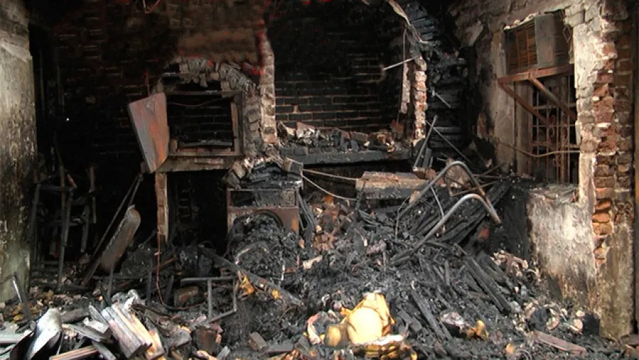 Incendio de tapicería en Paraná 