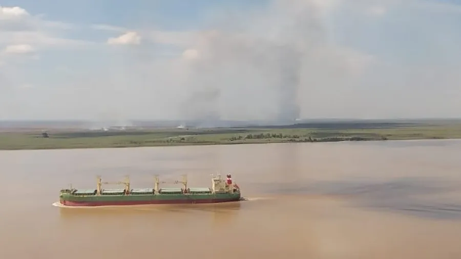 Notificaron un incendio controlado en Pre Delta y extinto el de Victoria