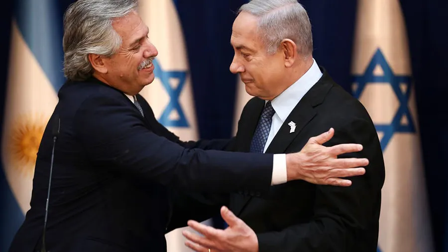 El presidente Alberto Fernández y el primer ministro israelí, Benjamin Netanyahu. El presidente Alberto Fernández y el primer ministro israelí, Benjamin Netanyahu.