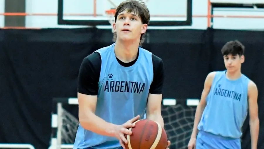 El entrerriano Joaquín Folmer fue citado para el Sudamericano U17 de Básquetbol