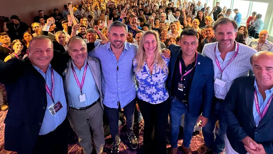 Karina Milei encabezó un acto en Paraná. 