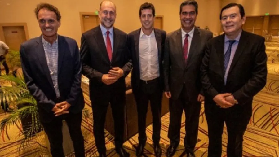 Gabriel Katopodis, Omar Perotti, Eduardo De Pedro, Jorge Capitanich y Gerardo Morales