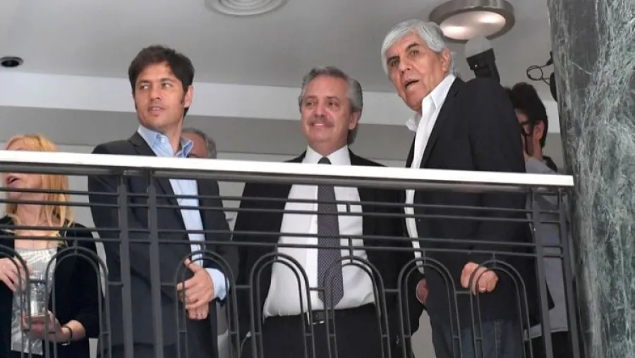 Kicillof, Fernández y Moyano Kicillof, Fernández y Moyano