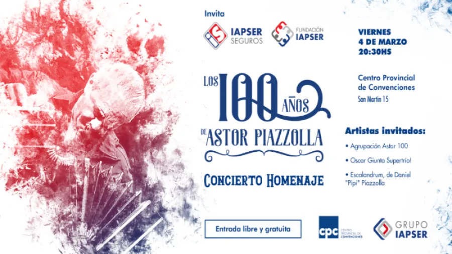 IAPSER Seguros y su fundación homenajean los 100 años de Astor Piazzolla IAPSER Seguros y su fundación homenajean los 100 años de Astor Piazzolla
