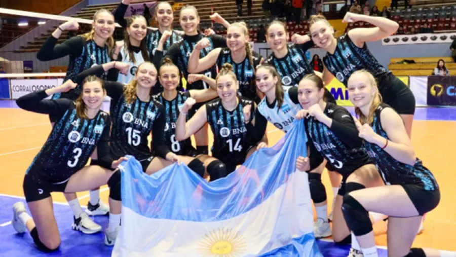 Vóley: con la entrerriana Melany Detzel, Las Panteritas avanzaron a semifinales 