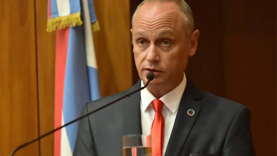 Imagen de archivo de Leonardo Portela, cuando inauguró el Año Judicial, el pasado 26 de marzo.