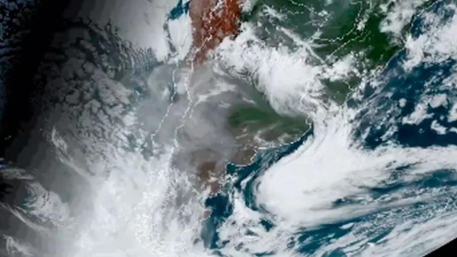 El humo de los incendios de Australia llegó a Argentina El humo de los incendios de Australia llegó a Argentina