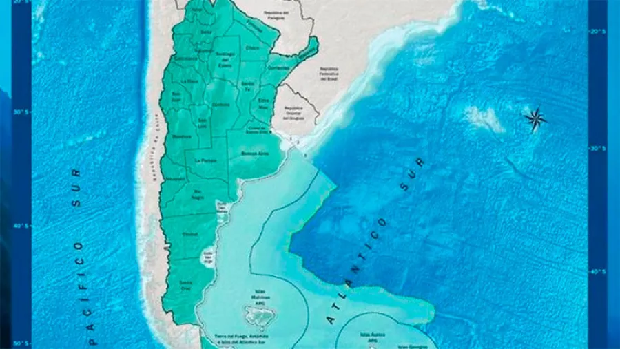 mapa Argentina límites marítimos mapa Argentina límites marítimos