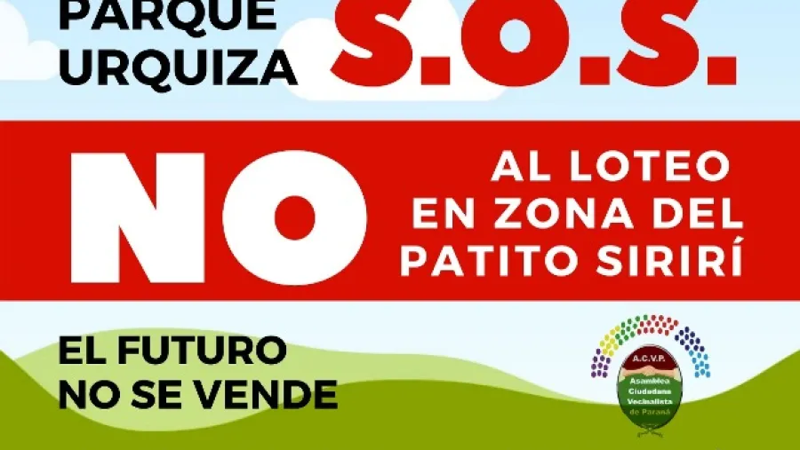 marcha contra loteo Parque Urquiza