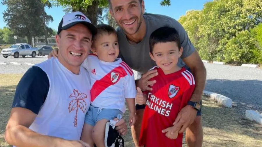 Mariano Werner presenció la práctica de River en la previa del Trofeo de Campeones