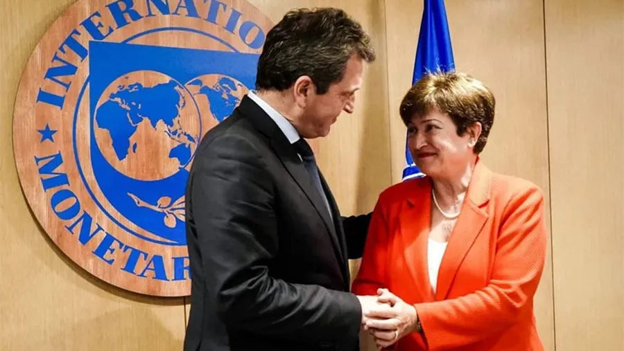 Sergio Massa y Kristalina Georgieva.