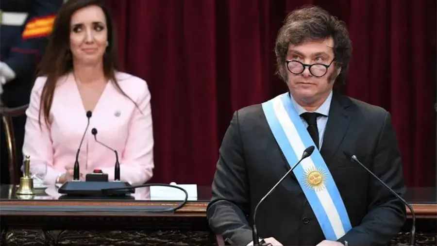 El presidente en su primer discurso de apertura de sesiones ordinarias del Congreso.
