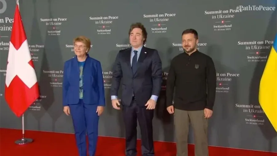 Milei expresó su “máximo apoyo al pueblo de Ucrania y al amigo Zelenski”.