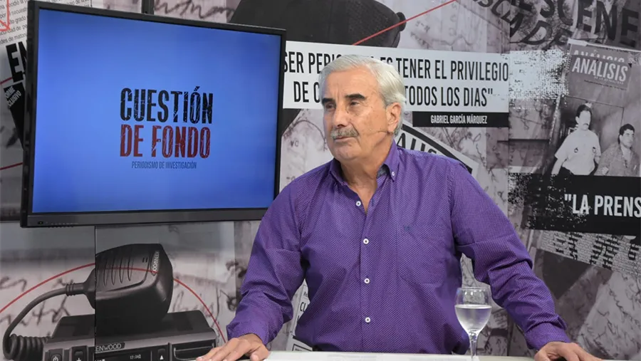 Mario Moine en el programa Cuestión de Fondo (Canal 9 Litoral). Mario Moine en el programa Cuestión de Fondo (Canal 9 Litoral).