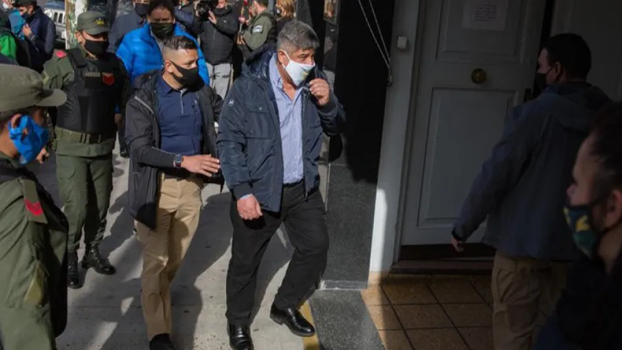 Pablo Moyano en los tribunales de Lomas de Zamora 