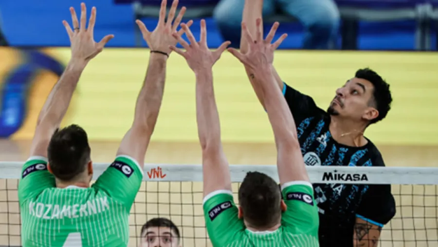 Vóley: con la presencia de Vicentín, Argentina cayó con Eslovenia por la Liga de Naciones