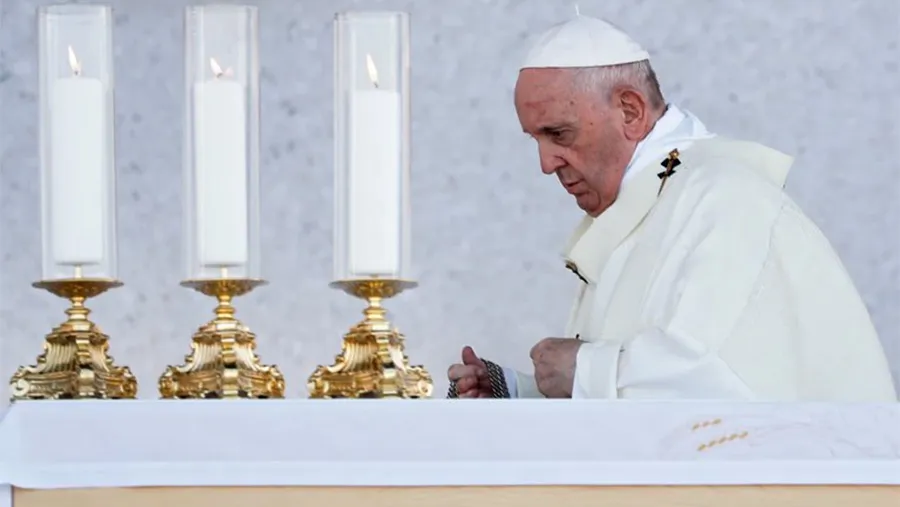 El papa Francisco en su visita a Eslovaquia.
