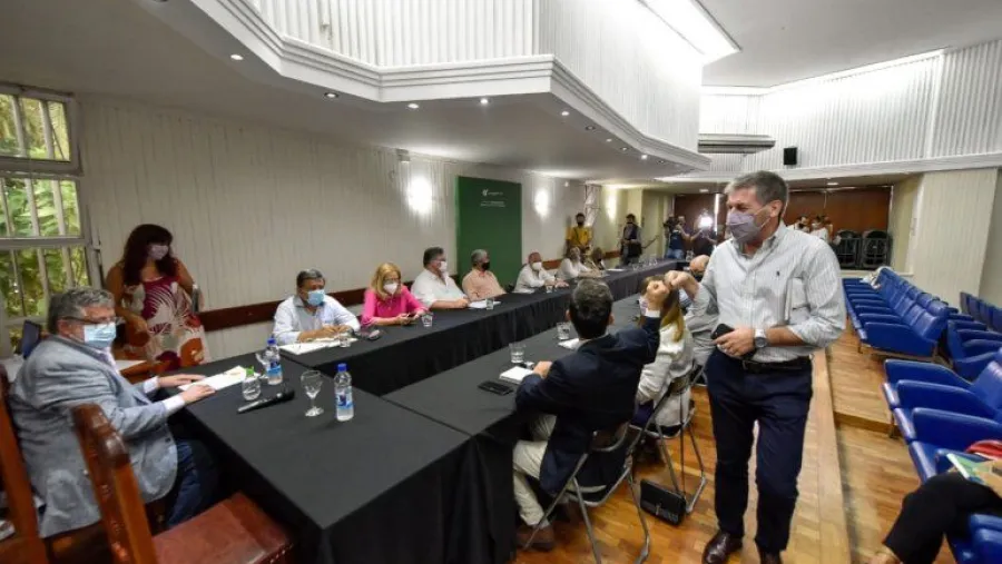 Ballay con gremios docentes Ballay con gremios docentes