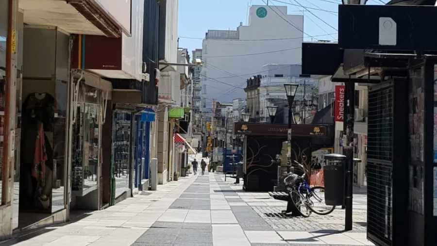 Peatonal San Martín vacía