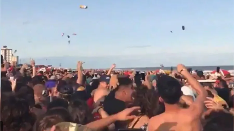 descontrol playa Gesell