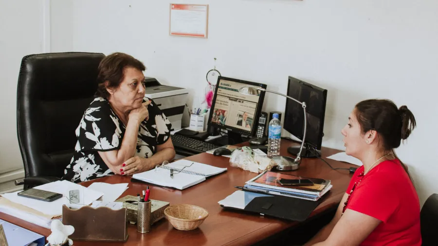 Lucila Haidar con Carina Ramos Lucila Haidar con Carina Ramos