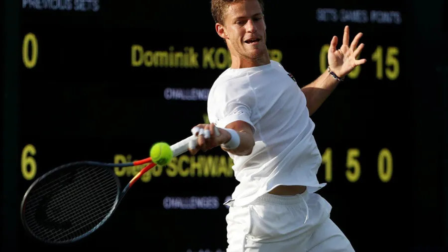 Tenis: Schwartzman alcanzó por primera vez la tercera ronda en Wimbledon Tenis: Schwartzman alcanzó por primera vez la tercera ronda en Wimbledon