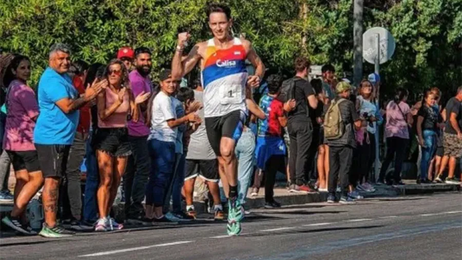 Juan Cruz Bustos ganó la versión competitiva de la maratón “Malvinas, no olvidar”