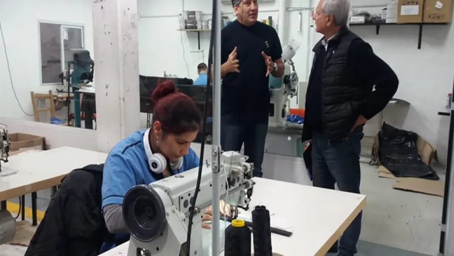 Solanas visitó la Cooperativa de Trabajo Del Centro