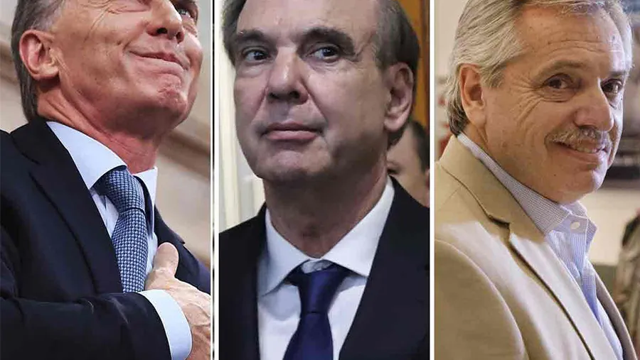 Macri, Pichetto y Fernández.