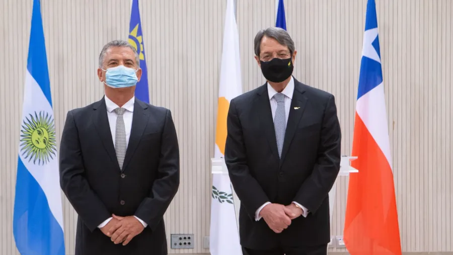 El presidente de Chipre recibió las cartas credenciales de Urribarri El presidente de Chipre recibió las cartas credenciales de Urribarri