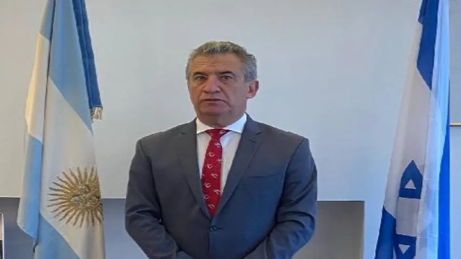 Urribarri en la Embajada argentina en Israel
