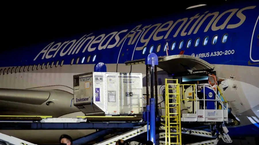 vacuna Sinopharm llegada a Ezeiza vacuna Sinopharm llegada a Ezeiza