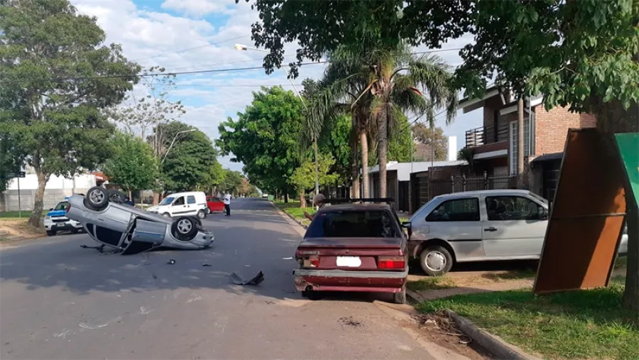 vuelco calle Juan Báez