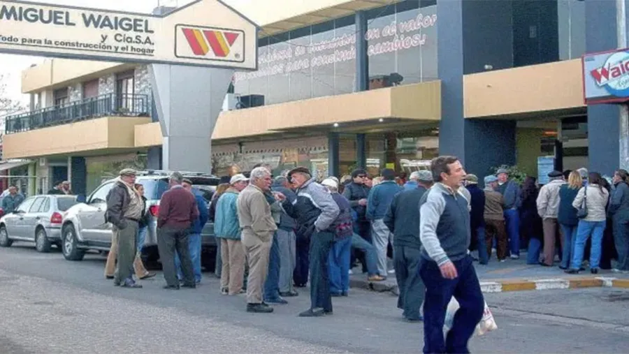 Acreedores. Por la quiebra hubo personas que perdieron sus ahorros.