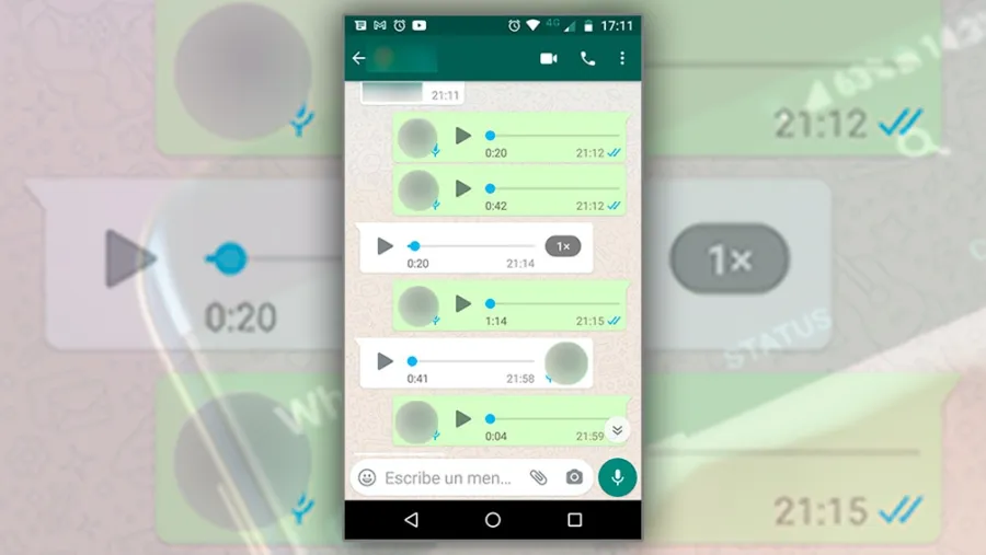 En WhatsApp ya se pueden escuchar audios en velocidad aumentada En WhatsApp ya se pueden escuchar audios en velocidad aumentada