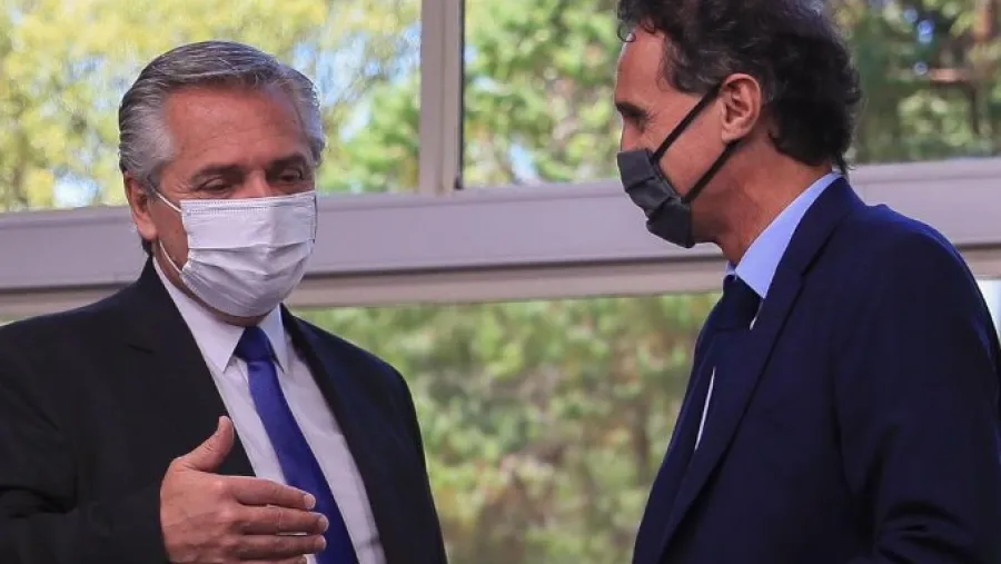 Alberto Fernández con Gabriel Katopodis