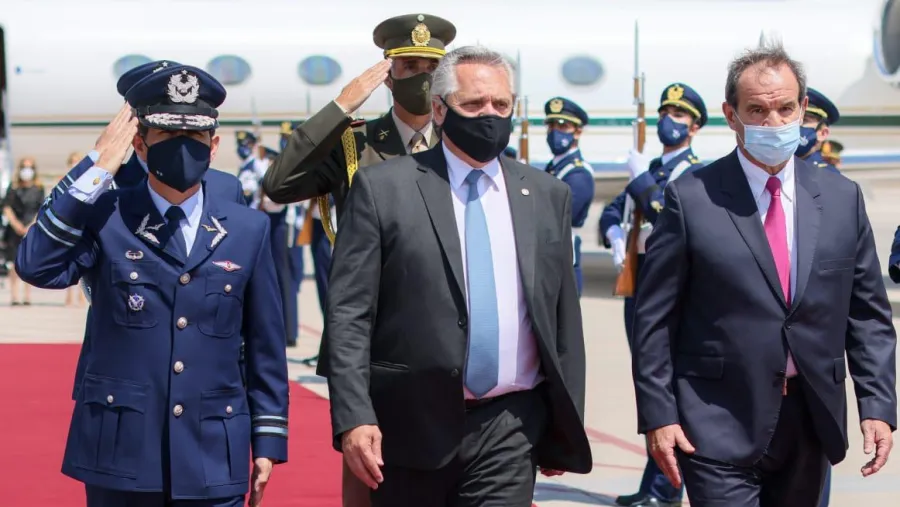 Alberto Fernández en Chile