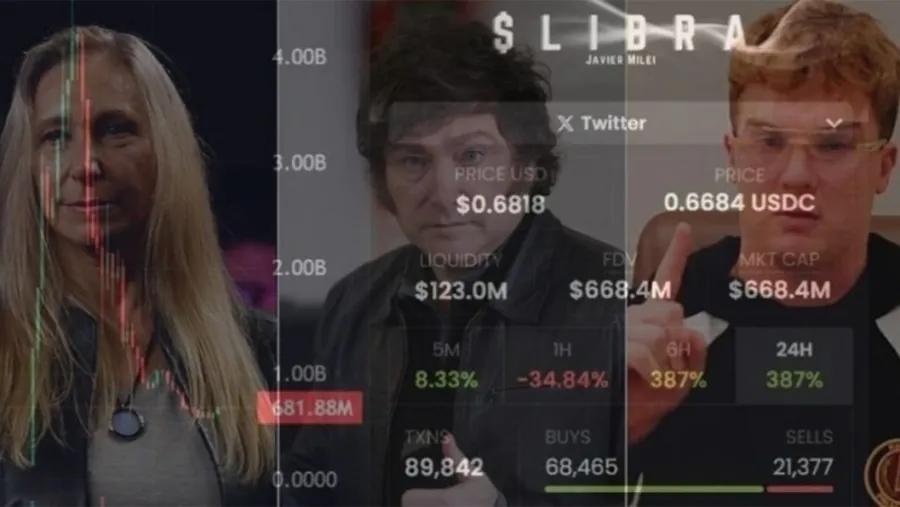 Karina Milei, Javier Milei y el empresario Hayden Davis, conectados por el criptoescándalo de $LIBRA.